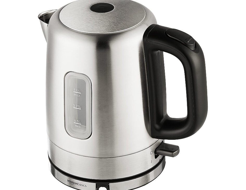 Amazon Basics Stainless Steel Portable Electric Hot Water Kettle