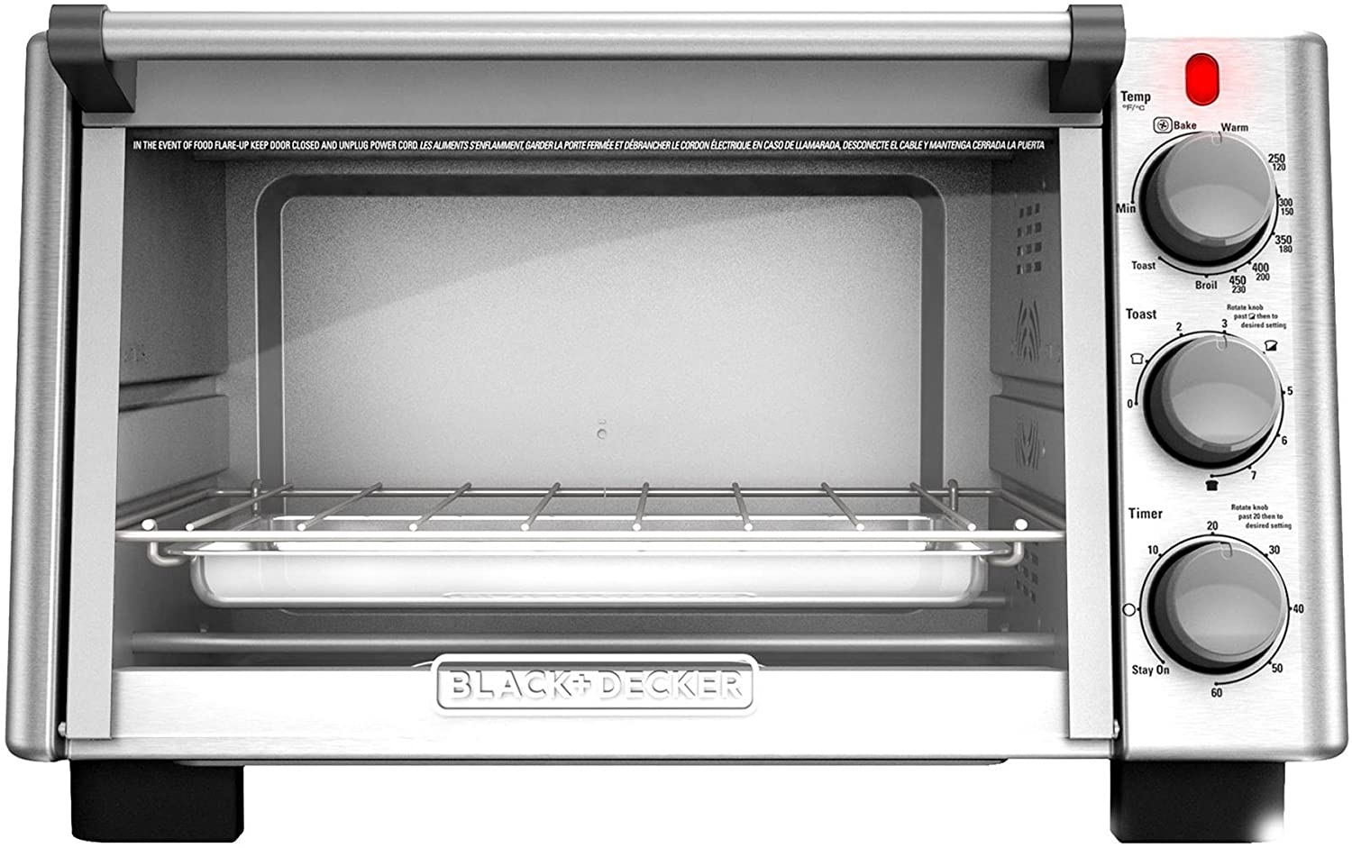 BLACK+DECKER 6-Slice Convection Countertop Toaster Oven TO2050S