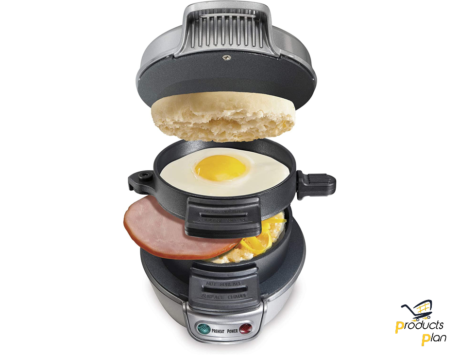 Hamilton Beach Breakfast Sandwich Maker with Egg Cooker Ring