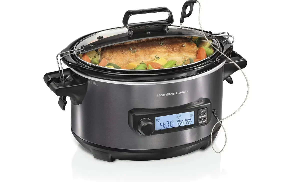 Hamilton Beach Portable 6 Quart Digital Programmable Slow Cooker